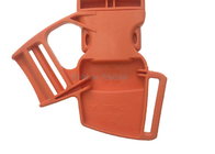 Orange Precision Injection Molding Plastic Strap Buckle For Backpack Belt / Bag Parts Accessories